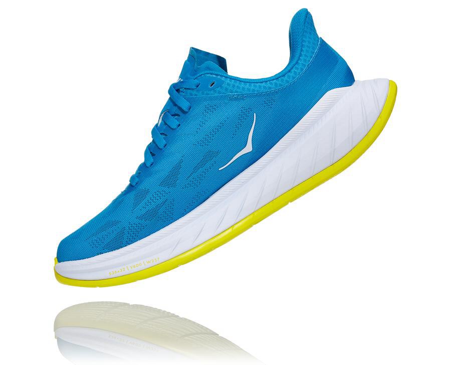 Zapatillas Running Hoka One One Mujer - Carbon X 2 - Azules/Blancas - BUF483912